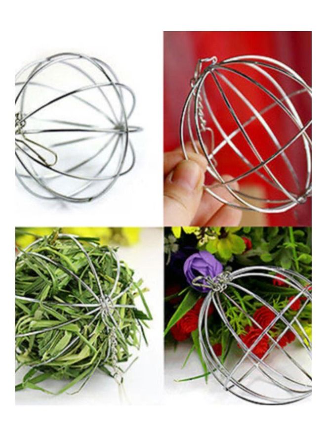 Sphere Feed Dispense Exercise Hanging Hay Ball Hamster Rabbit Pet Toy - Image 2