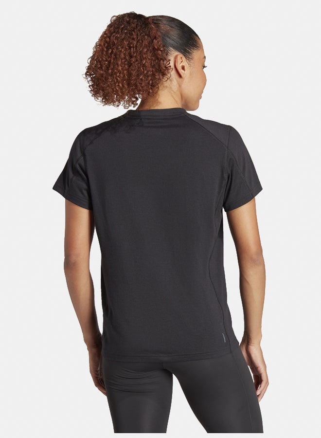 Adidas workout essentials big performance logo training women's graphic t-shirt - Image 4