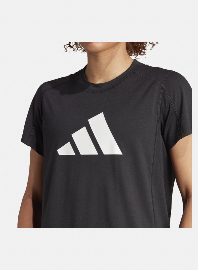 Adidas workout essentials big performance logo training women's graphic t-shirt - Image 3