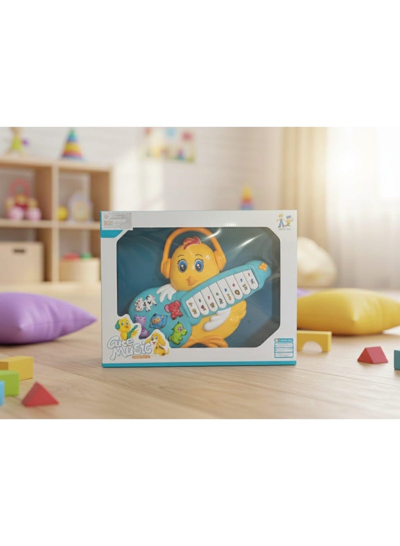 بيانو موسيقي للأطفال على شكل كتكوت - Image 2