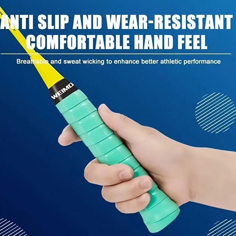 1 Box Of 3pcs Dark Blue Badminton Racket Grip Anti Slip Handle Cover Winding Tape Sweat Absorbent Tennis Racket Accessories - Image 5