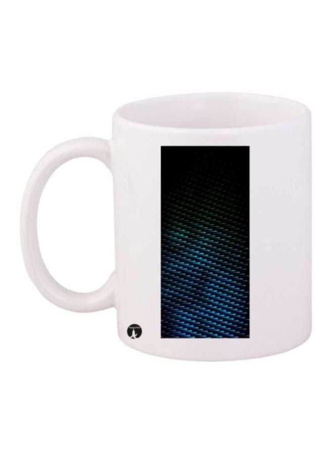 RYN Dots Printed Mug White/Black/Blue