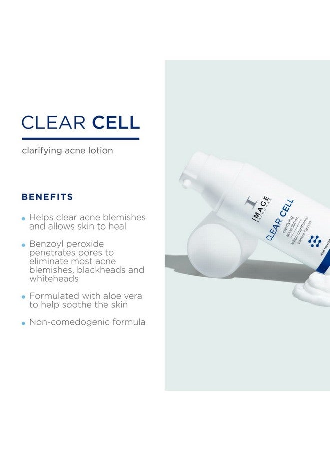 IMAGE SKINCARE Clear Cell Clarifying Acne Lotion Treatment With Benzoyl Peroxide Treats Existing Acne Blemishes While Preventing Future Acne Blemishes From Forming 1.7 Oz  - Image 3