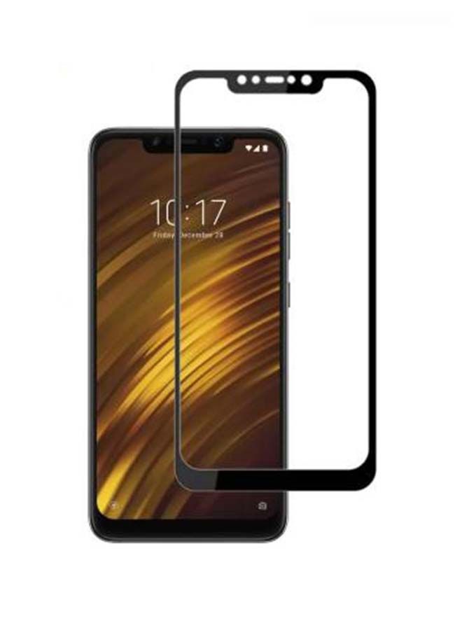 نيبمينينت لاصقة حماية للشاشة من الزجاج المقوى لهاتف بوكو F1 شفاف/ أسود - Image 2