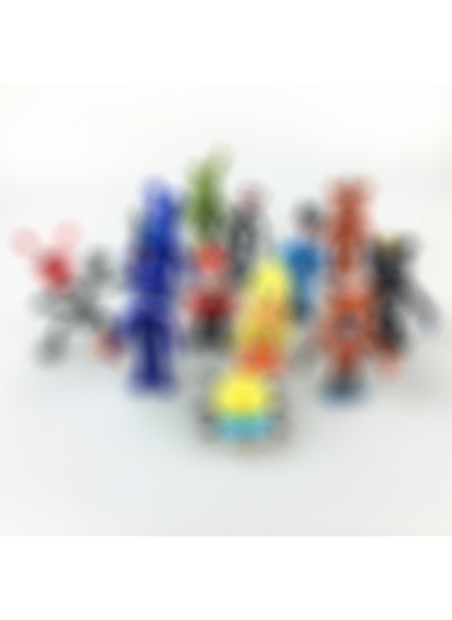 Generic - Teddy Bear Hand-held Full Series Of 12 Security Vulnerability Version Doll Model Micro Landscape Model Ornaments-Color:Default - Image 1