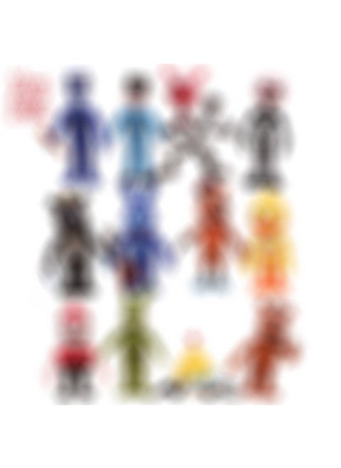 Teddy Bear Hand-held Full Series Of 12 Security Vulnerability Version Doll Model Micro Landscape Model Ornaments-Color:Default