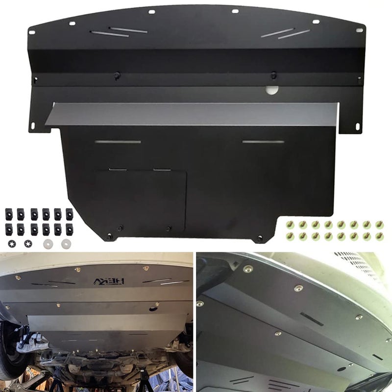 Generic ELITEWILL Black Aluminum Front Lower Engine Splash Shield Guard Under Tray Cover Skid Plate Fit for 2003-2009 Nissan 350Z & 2003-2006 Infiniti G35 and 03-07 G35 Coupe  - Image 1