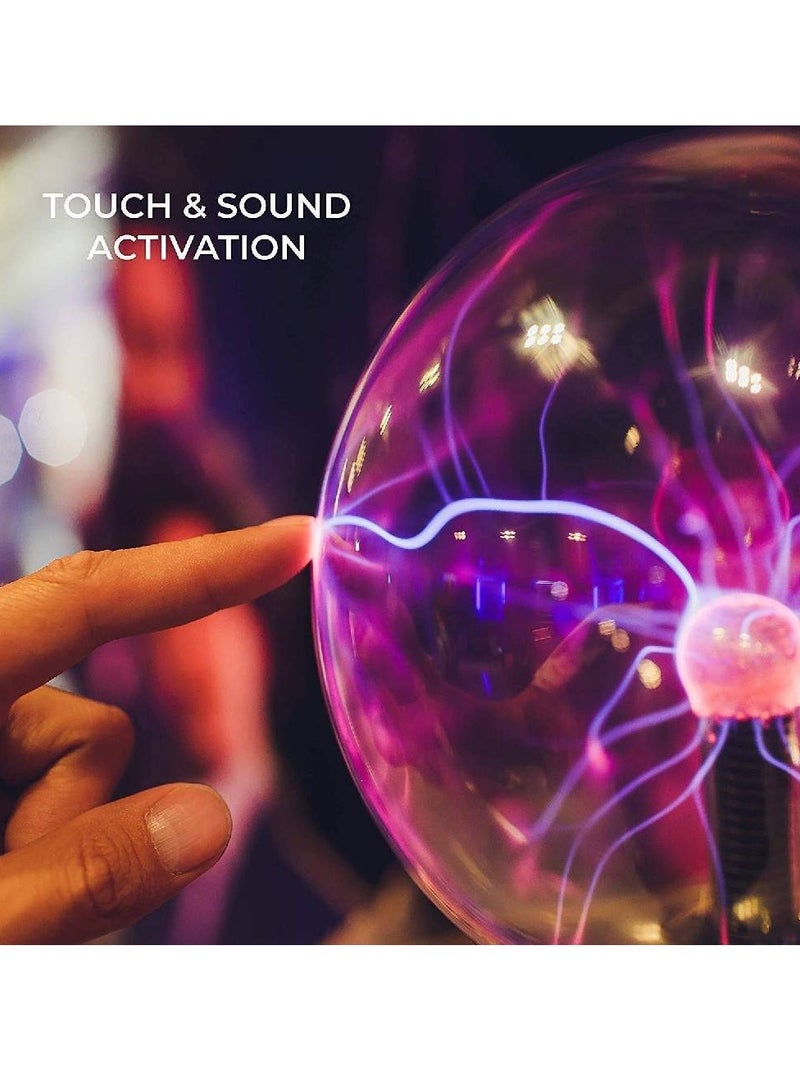 Plasma Ball Novelty Magic Crystal Touch Lamp 220V LED Night Light Child Nightlight Birthday Kids Decor Gift Lighting - Image 3