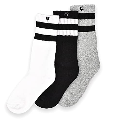 FOOTPRINTS Kids Unisex Organic Cotton & Bamboo Sports Socks | Multicolor | Pack of 3 (9-12 Years) - Image 1