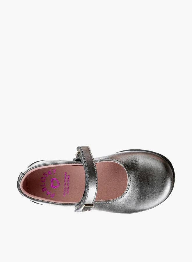 Pablosky Girls' Mary Jane Shoes with Hook and Loop Closure - 361150