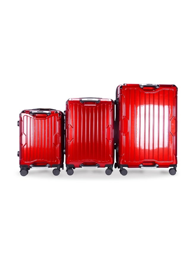 20 في 24 في 28 في مجموعة أمتعة السفر المواد الكمبيوتر الشخصي مع قفل كلمة مرور مدمجة ، نظام عربة اليد من الألومنيوم ، مناسبة للاستخدام في الرحلات ، حفلات الزفاف ، وأماكن أخرى مثل حمل الأمتعة