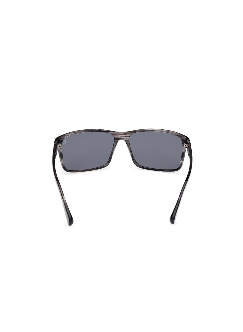 Timberland نظارات شمسية رجالية مستطيلة بإطار كامل Tb0003201R64 - Image 4