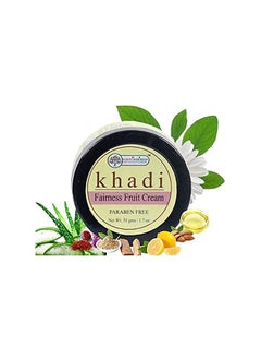 Khadi Rishikesh Herbal Fairness fruit cream remove black spots & wrinkles, dark circles, scare, aging reduce blemishes, protect skin from sun lightens skin tone ,men & women (50 gm))