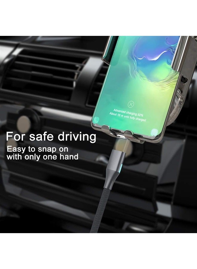 NetDot Gen10 2in1 Nylon Braided Magnetic Charging Cable Fast Charging and Data Transfer for Micro USB and USB C Android Smartphones (6.6ft / 3 Pack, Black) - Image 3