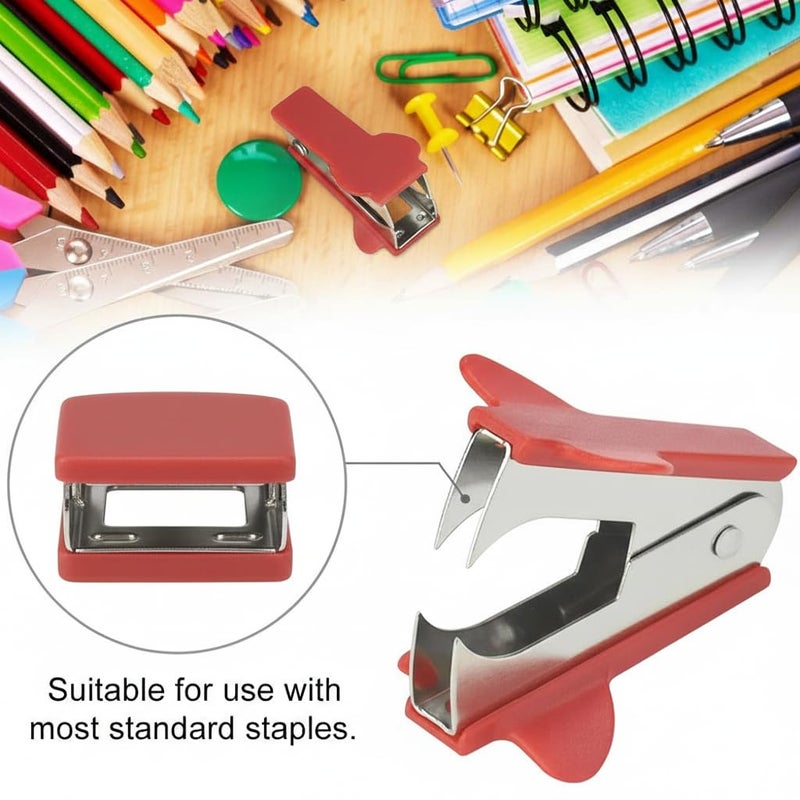 Staple Remover – 3 Pack Staple Remover Set with Durable Steel Jaw, Lightweight and Easy to Use, Small Nail Puller and Binding Supplies for Office, School, Home (Multicolor) - Image 4