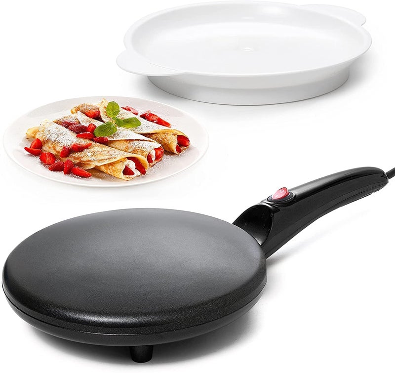 COLBEX Electric Griddle Crepe Maker Hot Plate Cooktop Non-stick Coating Automatic Temperature Control, Dosa Maker, Dhosa, Fully automatic pancake pan (220V-240V, 900W) - Image 1