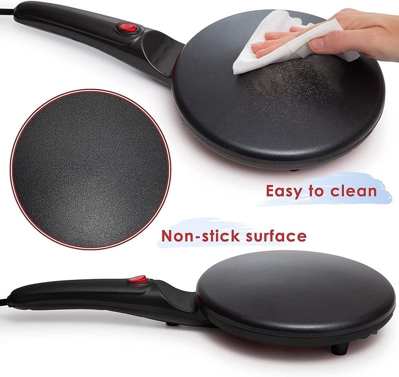 COLBEX Electric Griddle Crepe Maker Hot Plate Cooktop Non-stick Coating Automatic Temperature Control, Dosa Maker, Dhosa, Fully automatic pancake pan (220V-240V, 900W) - Image 5
