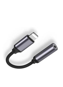 Yesido Audio Cable AUX 3.5MM Lightning To Headphone Adapter Black  - Image 1