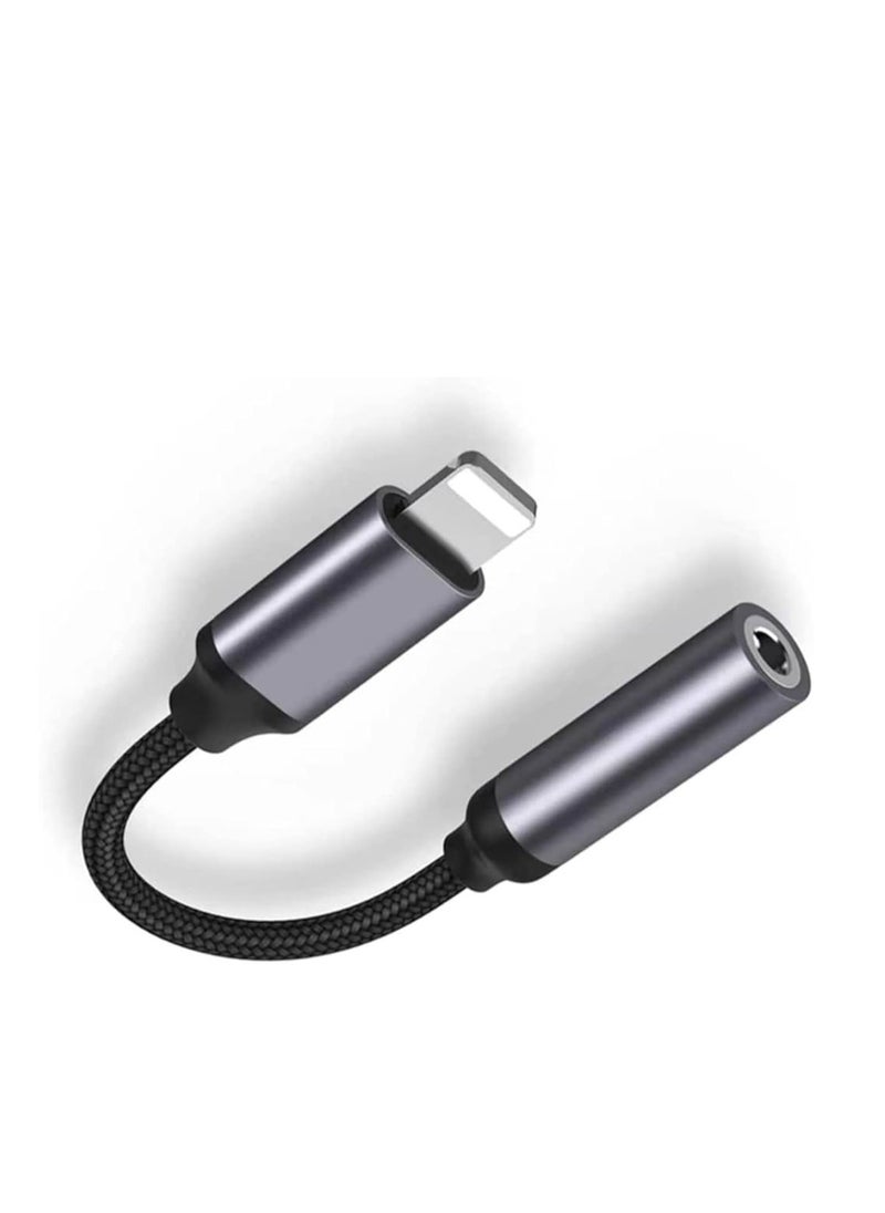 Yesido - Audio Cable AUX 3.5MM Lightning To Headphone Adapter Black - Image 1