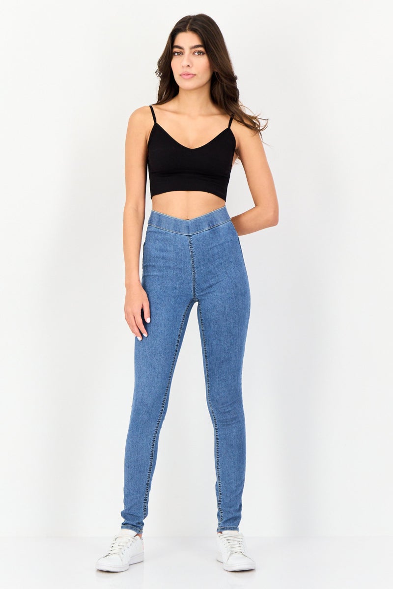 ONLY Jdy By Only Women Regular Fit Solid Stretchable Jennings, Light Blue - Image 4