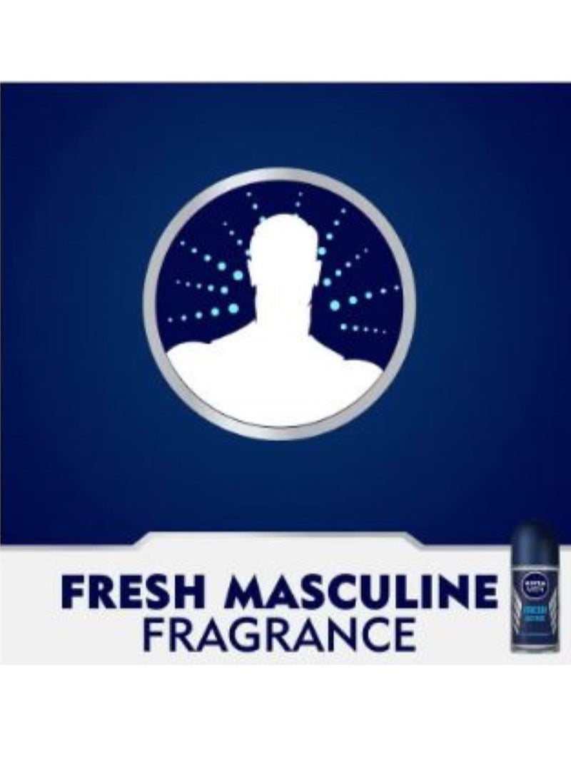 نيفيا مزيل عرق رول رجالى فريش اكتيف 50مل - Image 2