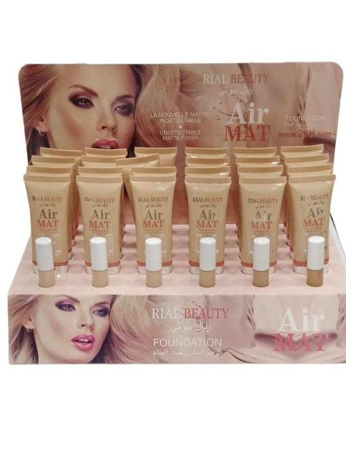 RIAL BEAUTY waterproof foundation number 1-6  Set of 24 tablets 