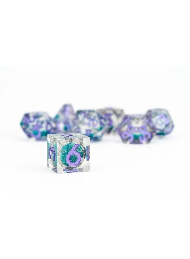 Metallic Dice Games FanRoll Individual d20 Elixir Liquid Core DND Dice Set, Disco Vibes, Role Playing Game Dice for Dungeons and Dragons - Image 1