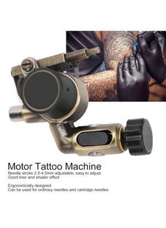 klarako Rotary Tattoo Machine, Professional Brass Motor Tattoo Machine Liner Shader CNC Carved Tattoo Machine RCA Interface  - Image 2