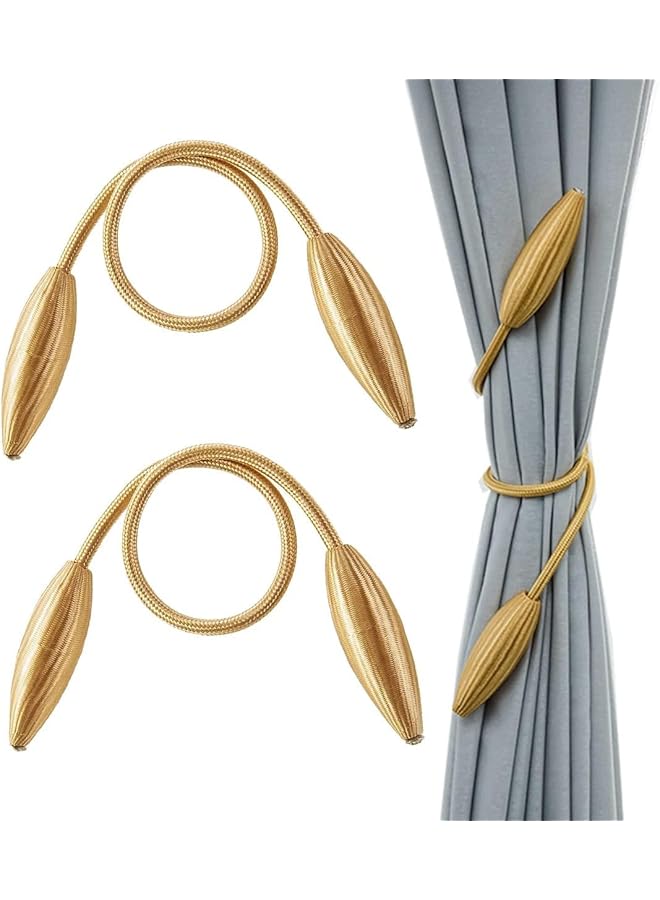The Bros Decorative Curtain Rope Holdbacks 2 Pcs, Twist Curtain Tiebacks Modern Style Curtain Holdback Decor Creative Decorative Window Drape Twist Tie Backs
