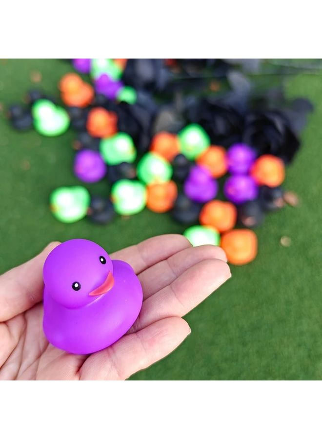 33 Halloween Rubber Ducks 2 Inch Orange Green Black Purple Novelty Gag Toys - Image 2