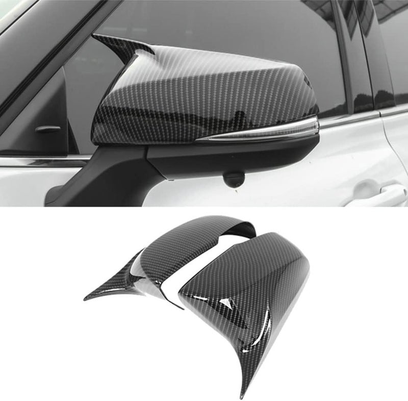 LEXLEY Carbon Fiber Door Mirror Covers for Toyota Highlander 2020-2025 - Image 1