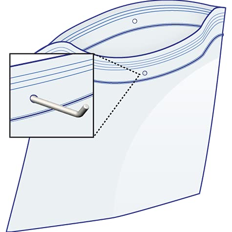 GPI POLY Gpi - 5 "" X 5 "" - Bulk Pack 100  2 Mil Thick  Clear Plastic Reclosable Zip Bags  Hang Hole For Display  Durable Poly Baggies With Resealable Zip Top Lock For Storage  Packaging & Shipping - Image 2