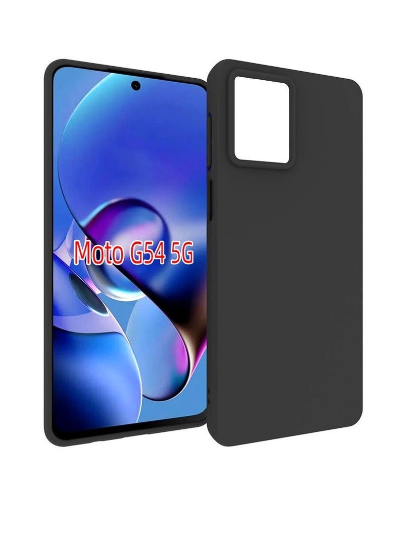 TEAM LUXURY غطاء حماية لهاتف موتورولا موتو G54 5G باللون الأسود - Image 1