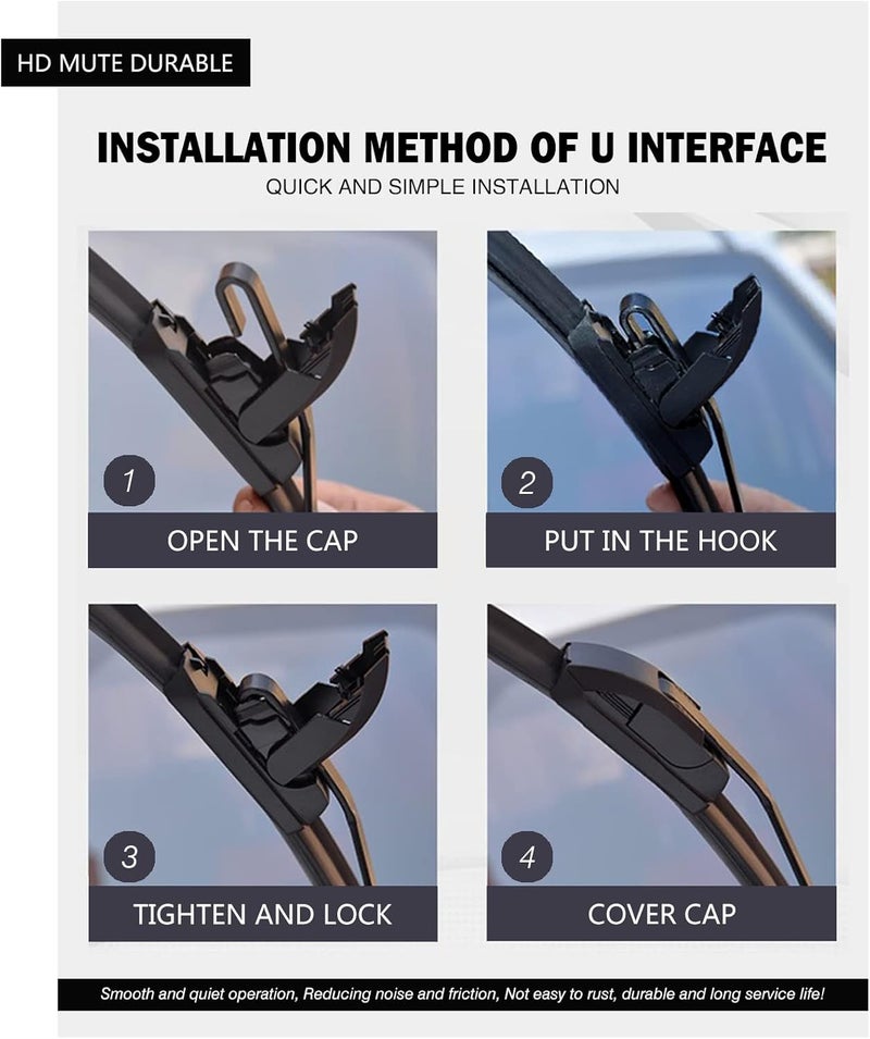 FAPIUO Silent Wiper Set for Nissan Pathfinder 2013-2020 - Image 5