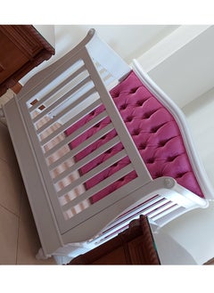 Generic babycotwhite & fushia fabrics  - Image 3