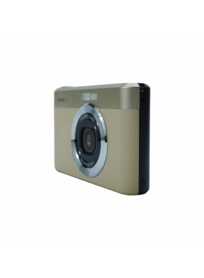 Kodak Co PIXPRO C1 Friendly Zoom Digital Camera - 13MP Compact Point and Shoot with 2.8” 180° Tilt LCD Flip Screen, Retro Vintage Design with 4X Zoom and 1080P Full HD Video for Travel, Vlogging, Tan - Image 2