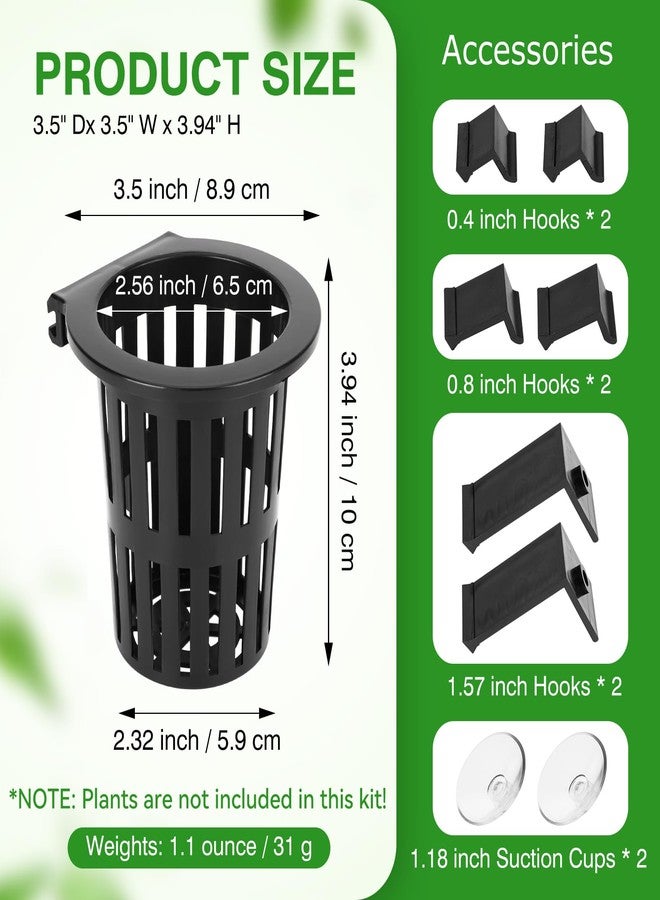 Borlech 2025 New Upgraded Aquarium Plant Holder with 1.57-inch Extension Hooks and Suction Cups for Fish Tank Aquaponic Plant Cultivation and Aquascape Accessories Decorations (2 PCS) - Image 3