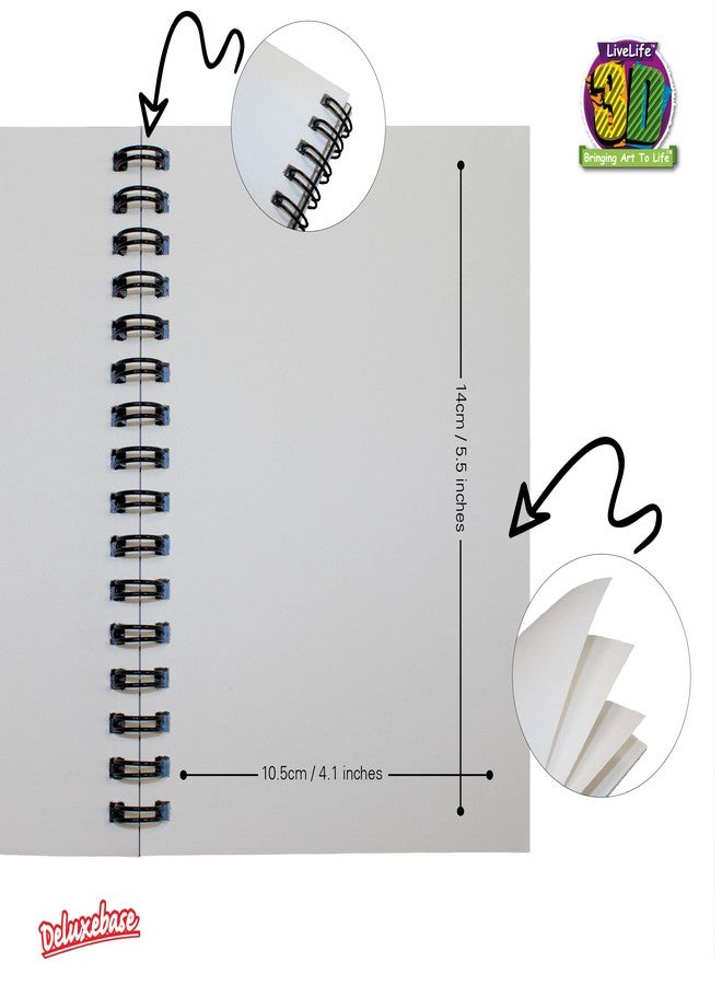 3D LiveLife Jotter - Seal Pups from Deluxebase. Spiral Bound A6 5.5x4in Small Notebook with 80 Plain Recycled Pages. Pocket Sized Animal Notepad, Journal or Drawing Book with Ocean Cover - Image 3