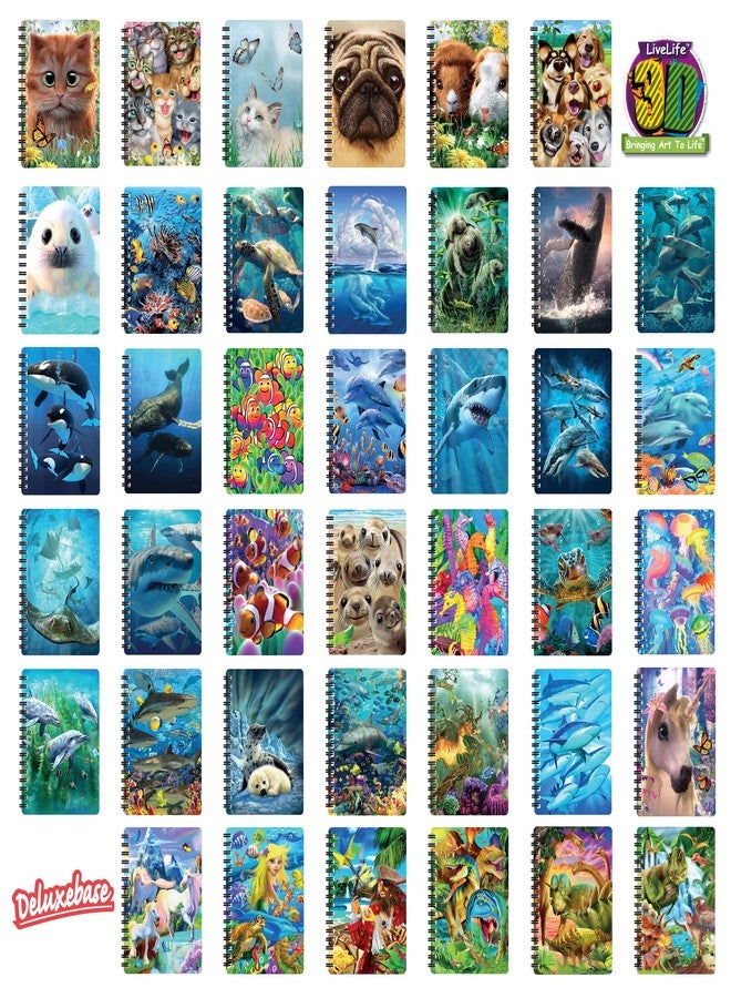 3D LiveLife Jotter - Seal Pups from Deluxebase. Spiral Bound A6 5.5x4in Small Notebook with 80 Plain Recycled Pages. Pocket Sized Animal Notepad, Journal or Drawing Book with Ocean Cover - Image 4