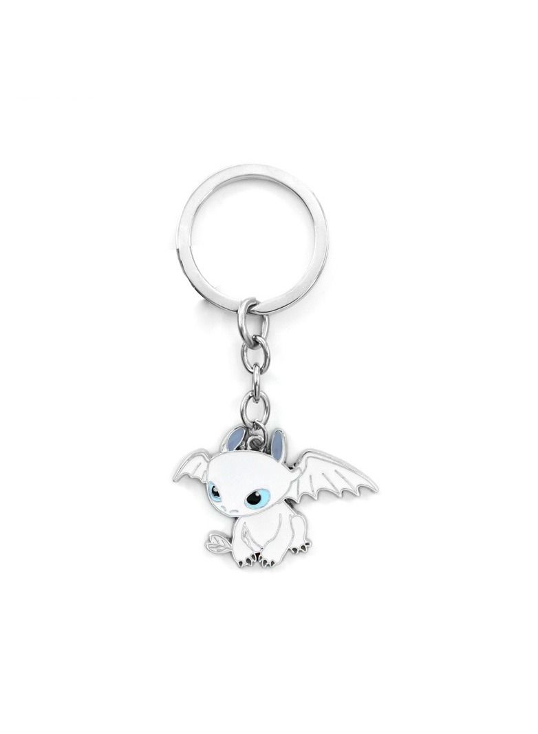 2pcs Night Fury Light Fury Toothless Animal Pendant Keychain - Image 5