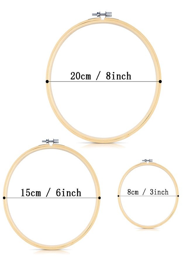 TINDTOP 3 Sets Embroidery Kit for Adults with Embroidery Hoop Stand, Hummingbird and Flower Embroidery Kit, Beech Wood Adjustable Rotated Embroidery Hoop Holder for Embroidery Projects - Image 3
