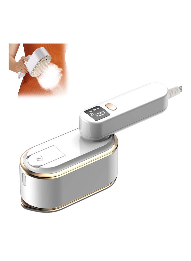 Handheld Size Portable Fabric Clothing Steamers, Travel Steamer Iron for Clothes 1200W, 3 Steam Levels Output, LCD Screen Iron for Home, Travel - Image 1