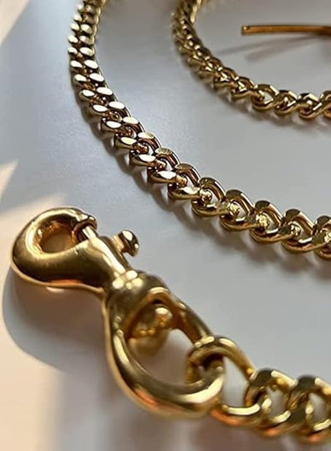 SS Paws Durable Dog Pure Brass Leash Chain Diamond Cut Heavy Duty Dog Golden Color Chain Brass Hook ((2MM/Small))-0 - Image 3