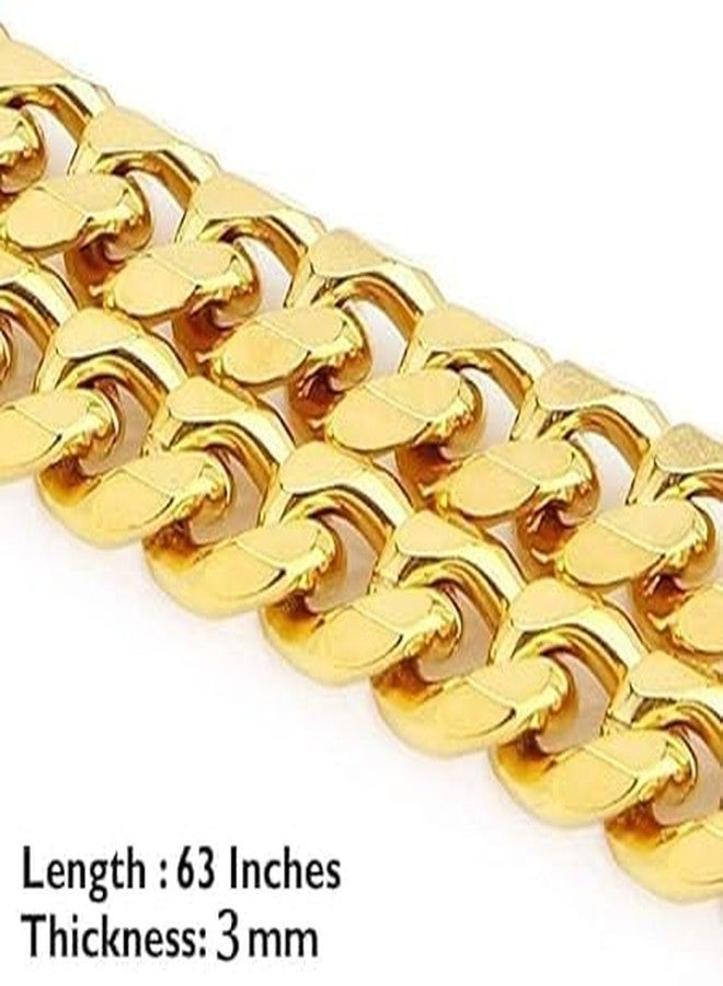 SS Paws Durable Dog Pure Brass Leash Chain Diamond Cut Heavy Duty Dog Golden Color Chain Brass Hook ((2MM/Small))-0 - Image 4