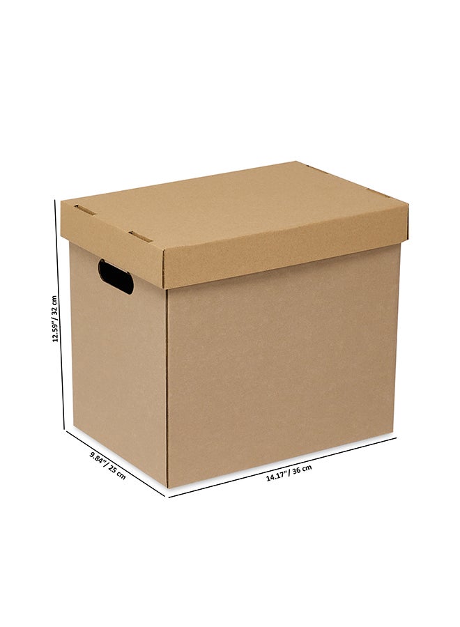 ايست من نون Pack of 10 Corrugated 3ply Cardboard Moving Boxes, Size- 36L x 25W x 32H cm. Multi-Use Brown Boxes for Packaging, Shipping, Storage and Organizing - Image 4