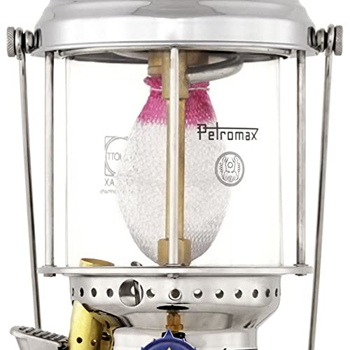 Petromax HK500 Pressurized Lantern, 500 Candlepower with 1 Quart Kerosene Tank for Home, Camping or Emergency Lighting, Hand Assembled High Pressure 400 Watt Lamp, Chrome - Image 3