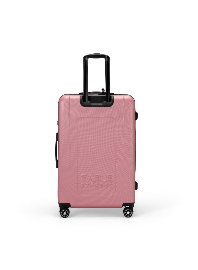 Eagle Express Defender 28-Inch Hard Trolley - Rose Pink - High Quality ABS - Free Protective Cover - 1-Year Warranty - Image 3