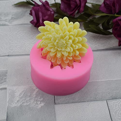 Anktily Chrysanthemum Flower Silicone Soap Mold Candle Mold Fondant Chocolate Cake Candy Mould Resin Clay Baking Pastry Tools - Image 3