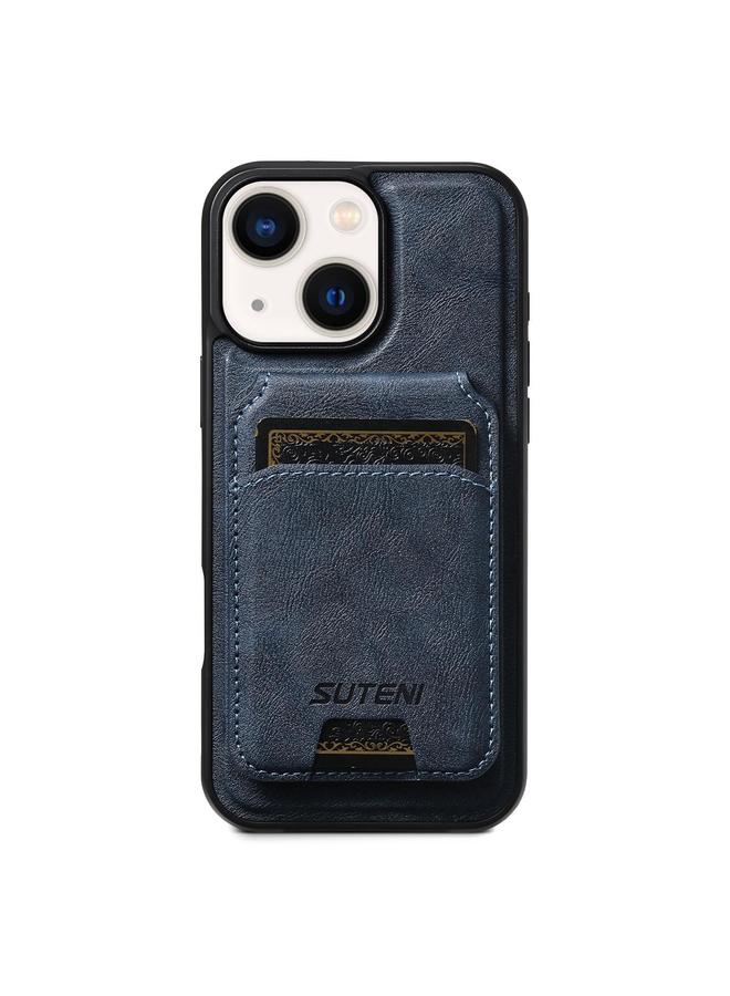 Suteni Case For iPhone 14 M5 Magnetic Card Bag MagSafe Leather Phone Case - Image 1