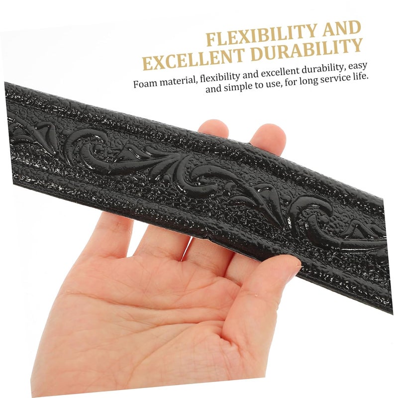 DOITOOL 2pcs Flexible Peel and Stick Trim Strip Self-Adhesive Trim Caulk Wall Edge and Ceiling Edge Molding - Image 4